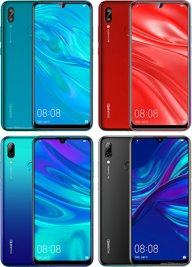 huawei-p-smart-2019-midnight-black-aurora-blue-sapphire-blue-coral-red